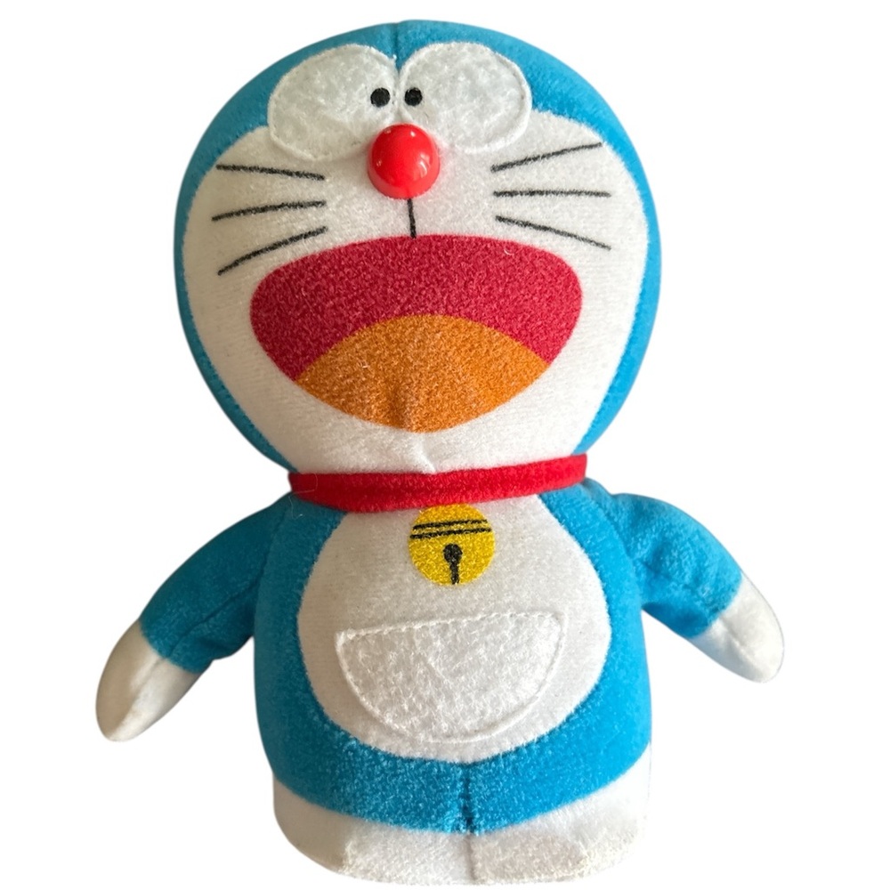 Doraemon Blue and White Stuffed Animal with Red Accents KFC Japan
